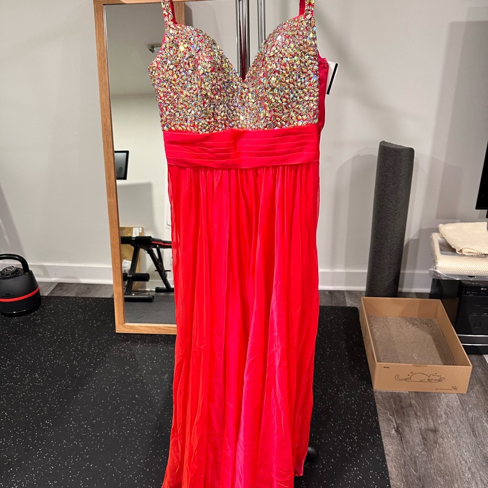 Pink Sequin Gown